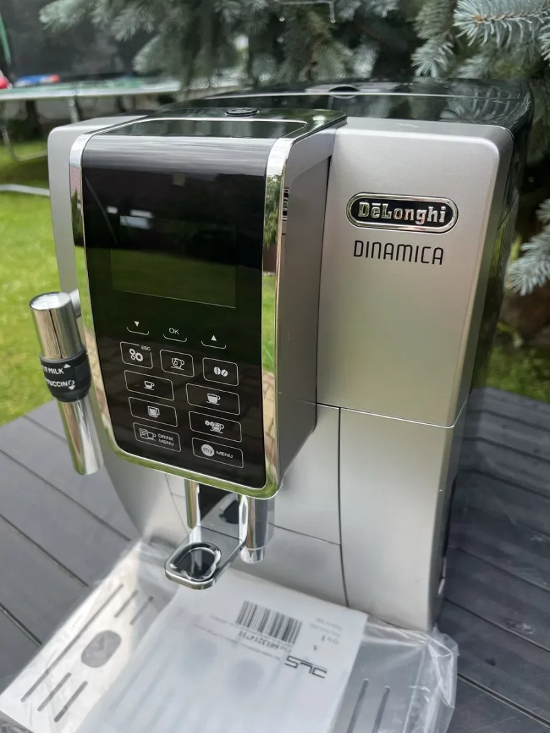 Автоматична кавомашина Delonghi Dinamica гарантія 6 місяців. Пробіг усього 50 чашок — фото 2