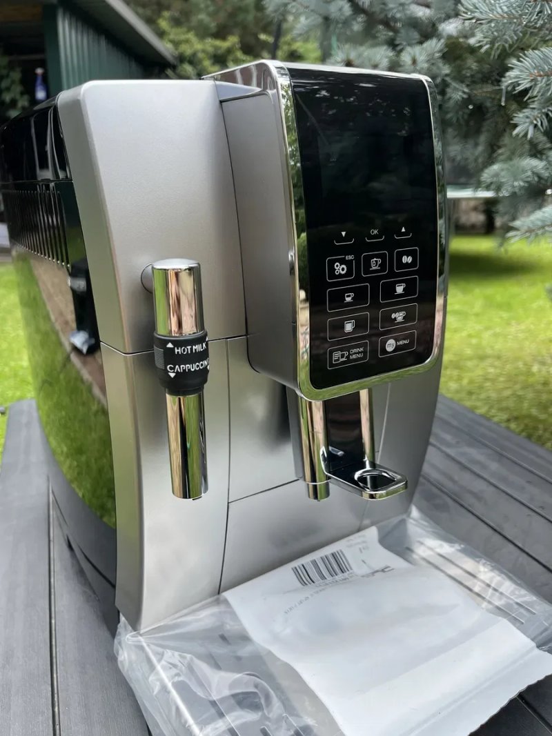 Автоматична кавомашина Delonghi Dinamica гарантія 6 місяців. Пробіг усього 50 чашок — фото 5