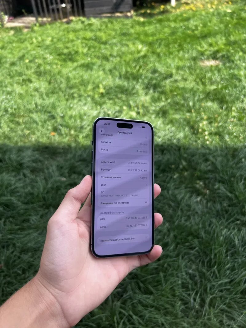 Айфон/Iphone 14 Pro Max Dark purple 256 GB 88% Акб — фото 7