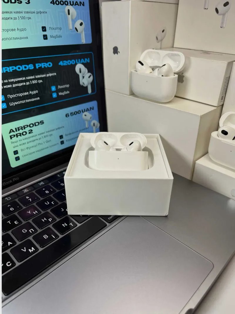 б/у AirPods Pro 2 Оригінал Магазин Наушники аирподс — фото 2