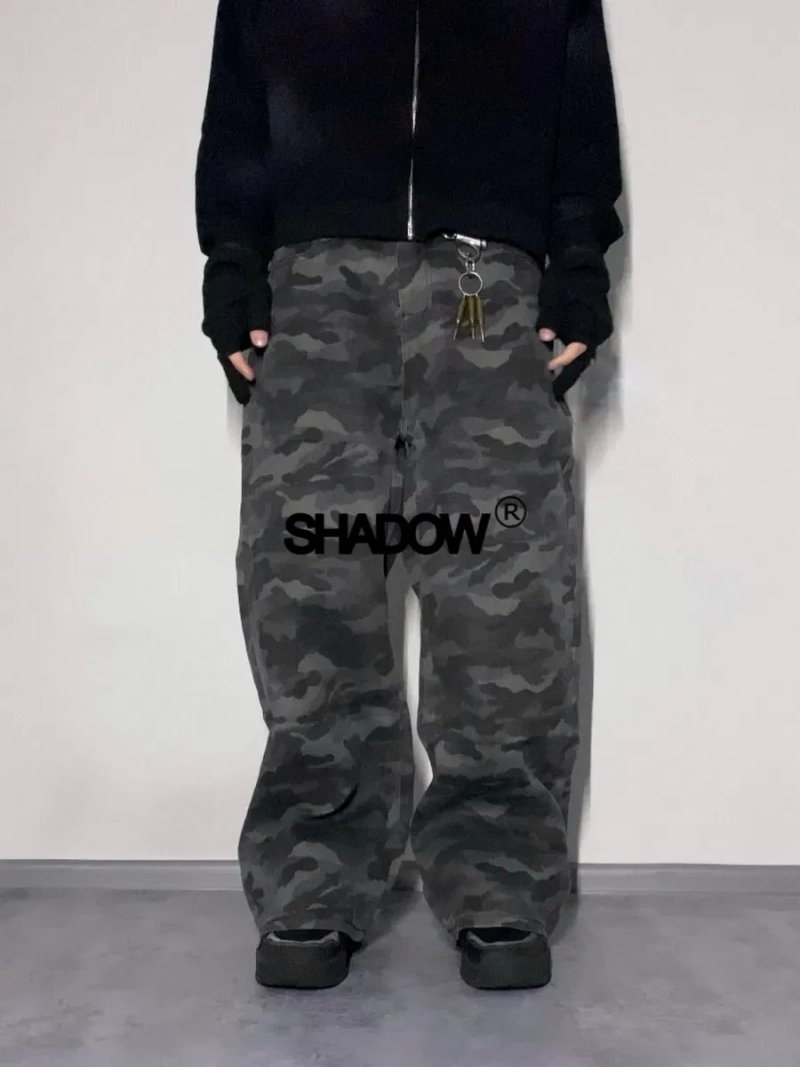 Baggy jeans Army | Камуфляжні широкі джинси sk8 y2k opium type rap rep — фото 2