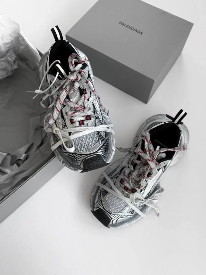 Balenciaga 3XL Grey Silver трендові кросівки баленсіага на платформі — фото 3