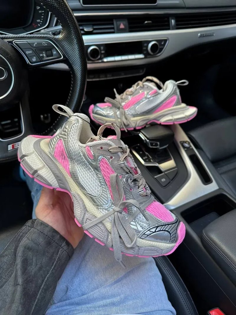 Balenciaga 3XL Silver Pink трендові кросівки баленсіага на платформі — фото 2