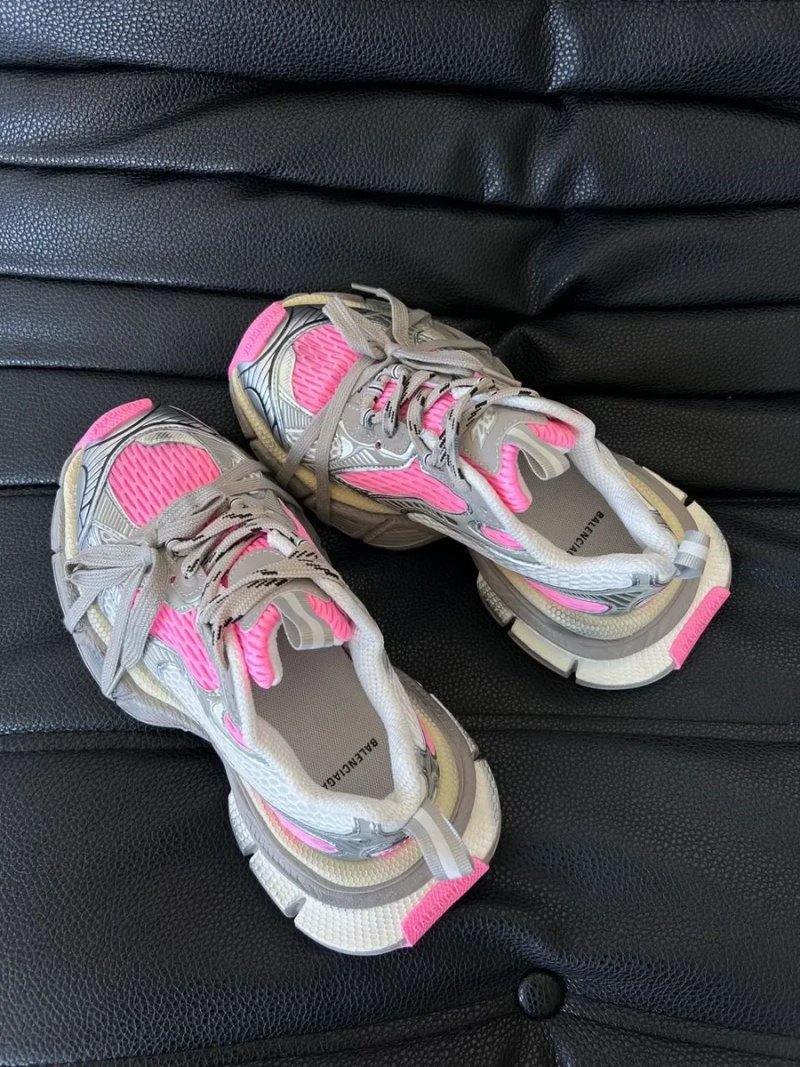 Balenciaga 3XL Silver Pink трендові кросівки баленсіага на платформі — фото 4