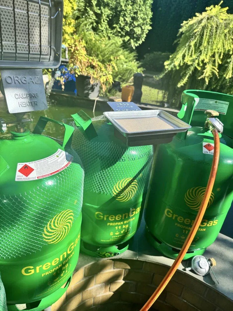 Балон газовий 27л, конфорка, обігрівач, редуктор комплект, перехідник є на 5л,8л,12л,15л гриль,горілка ,пальник — фото 6