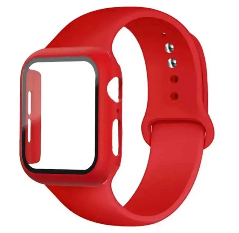 Бампер і ремінець для Apple Watch чехол ремешок силиконовий — фото 4