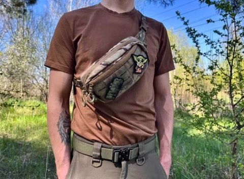 Бананка на пояс через плече Сумка тактична мультикам Cordura 1000D