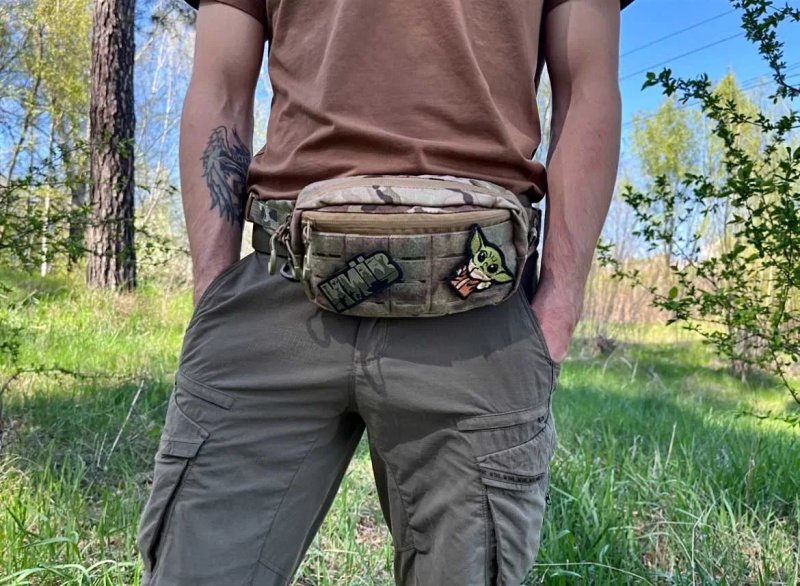 Бананка на пояс через плече Сумка тактична мультикам Cordura 1000D — фото 2