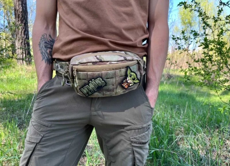 Бананка на пояс через плече Сумка тактична мультикам Cordura 1000D — фото 4