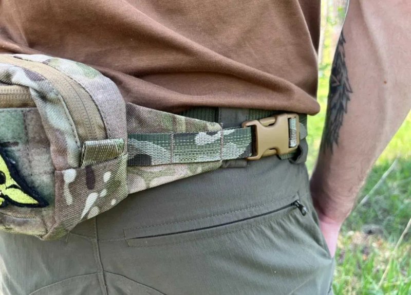 Бананка на пояс через плече Сумка тактична мультикам Cordura 1000D — фото 5