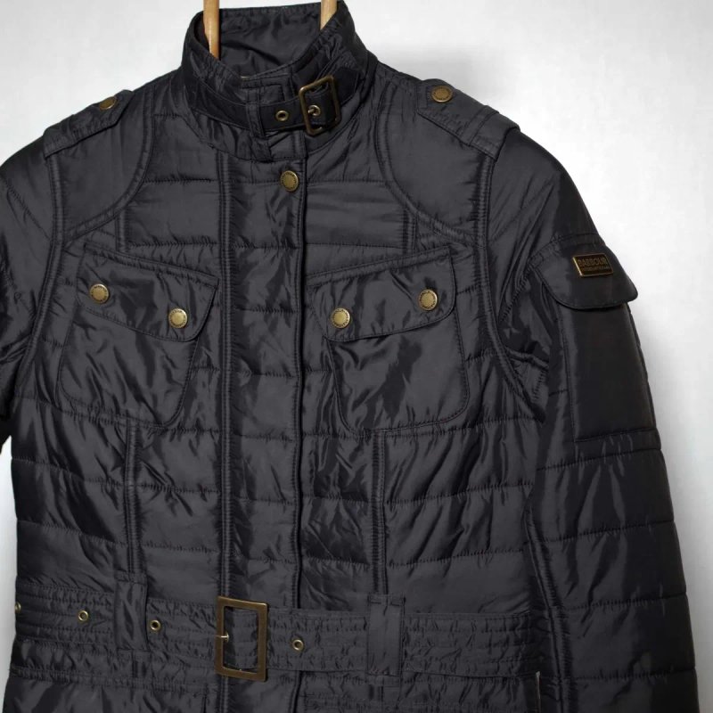 Barbour International World Crosser Belted Quilted XS розмір оригінал — фото 3