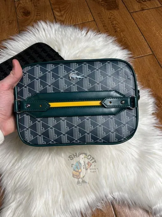 Барсетка LACOSTE чоловіча 25х20 см з пильником — фото 5