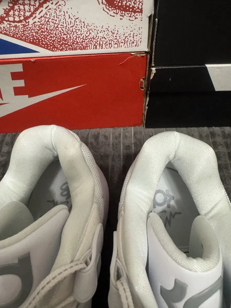 Баскетбольні кросівки 49(33см)Nike KD 18 Team Bank "Triple White" оригінал — фото 6