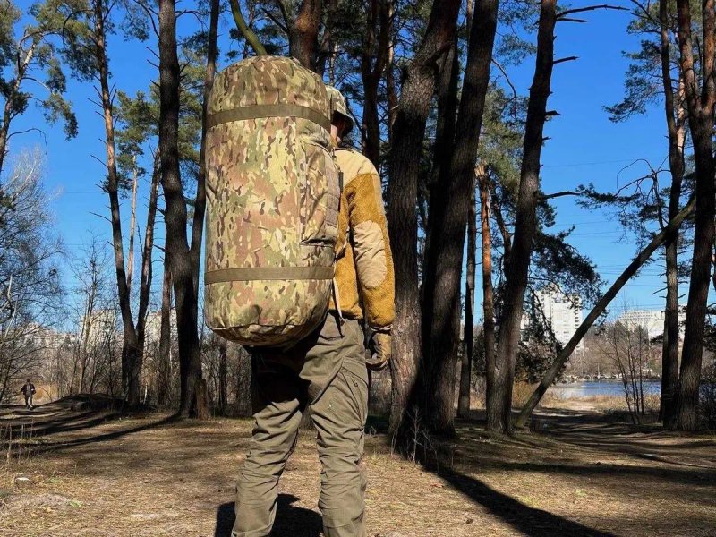 Баул мультикам тактична сумка рюкзак 100л міцний до 200 кг Cordura 1000D — фото 3