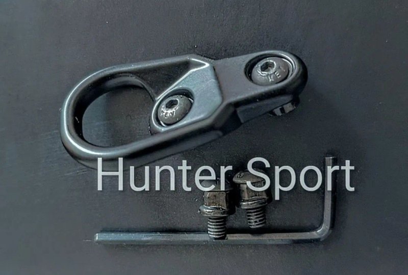База Magpul RSA для антабок Paraclip, база Magpul Sling Mount Paraclip на М-лок, база на трубу-ресивер приклада для АК АР серії Colt Sig Sauer CZ Bren — фото 6