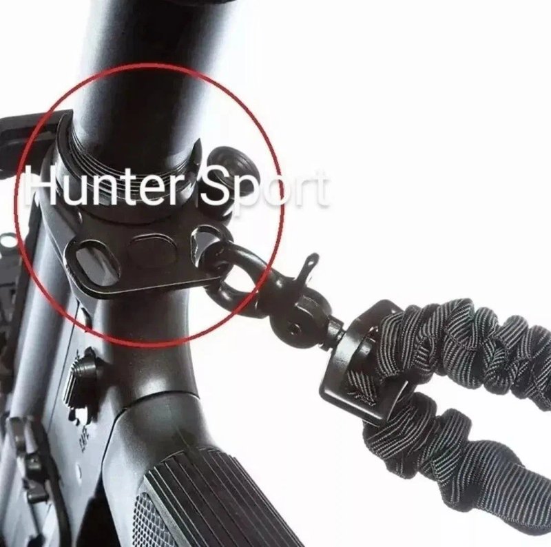 База Magpul RSA для антабок Paraclip, база Magpul Sling Mount Paraclip на М-лок, база на трубу-ресивер приклада для АК АР серії Colt Sig Sauer CZ Bren — фото 8