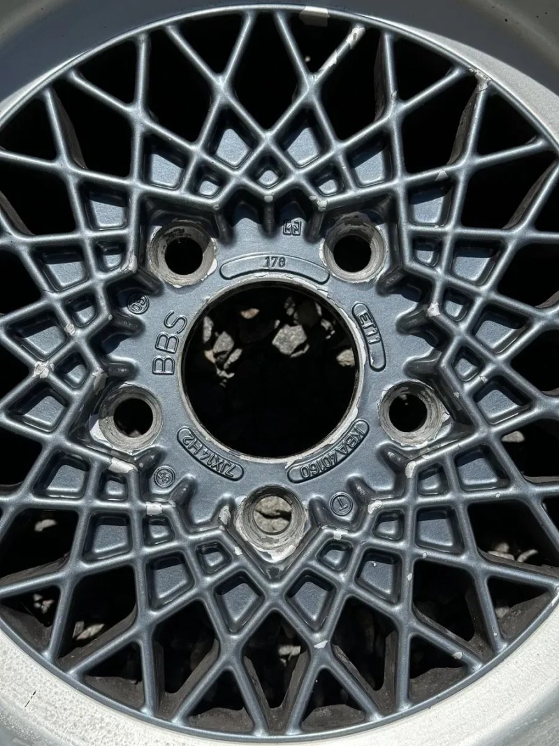BBS BMW E28 E24 E12 E9 E3 5х120 et11 1985р KBA 40160 БМВ широка полка паутинка відмінний стан рідна фарба без тріщин зварних швів перевірена геометрія — фото 6
