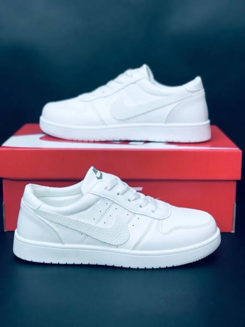 Белые класические женские кеды Кросовки найк Женские Nike Натуральная кожа 40 размер Красовки найки Практичные удобные женские кросовки — фото 2