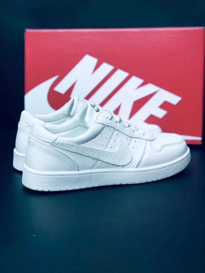 Белые класические женские кеды Кросовки найк Женские Nike Натуральная кожа 40 размер Красовки найки Практичные удобные женские кросовки — фото 5