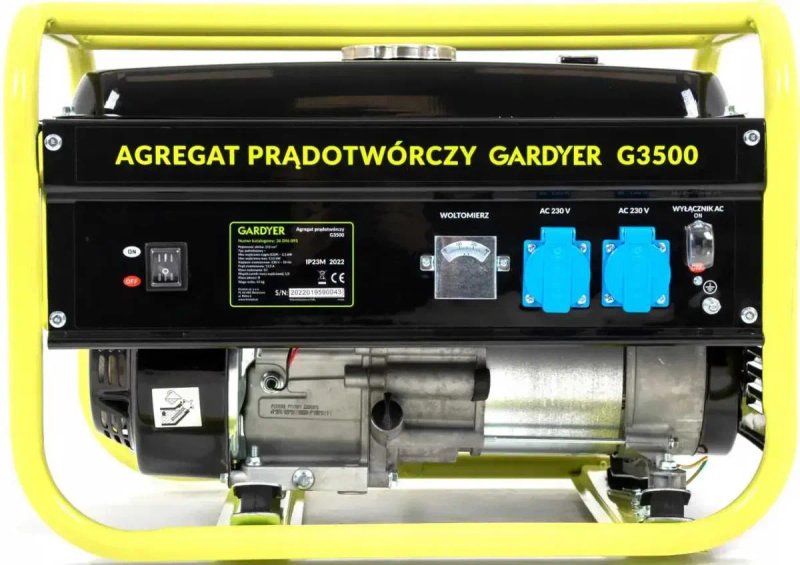 Бензиновий генератор 3.1 кВт - 3.5 кВт Gardyer G3500 електрогенератор — фото 7