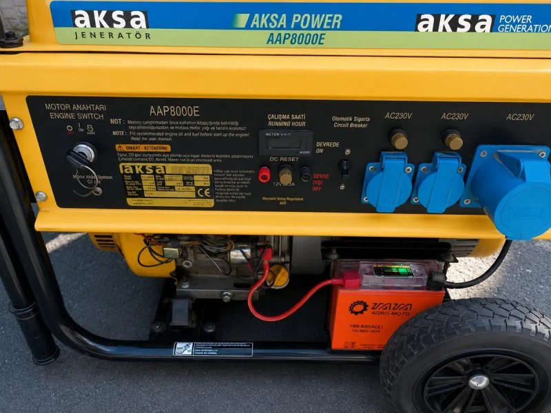 Бензиновий генератор Aksa AAP8000E 6.5кВт — фото 2