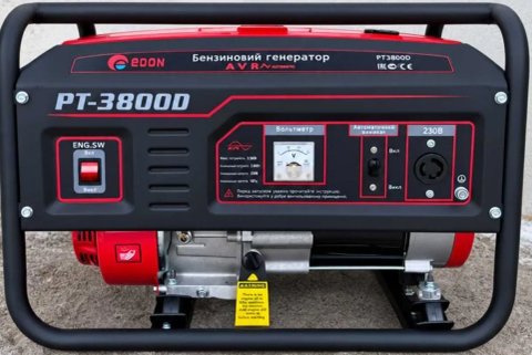 Бензиновий генератор Edon PT-3800D (3000 Вт, Мідний)