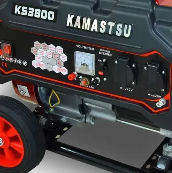 Бензиновий генератор Kamastsu KS3800 3 кВт бензиновый електрогенератор — фото 3
