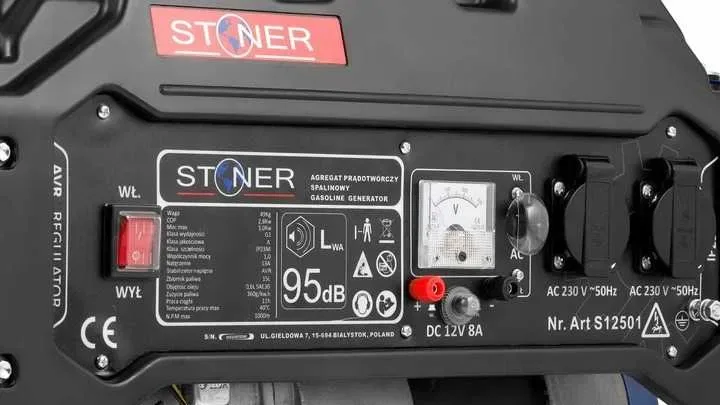 Бензиновий генератор STONER 3000 Вт однофазний електрогенератор — фото 4