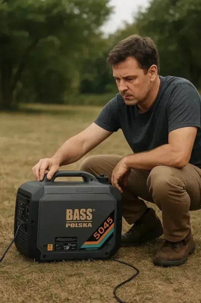 Бензиновий інверторний генератор Bass Polska новий оригінал 2500–3900 Вт 230 В чистий синус чиста синусоїда генератор бензин купити електрогенератор — фото 5