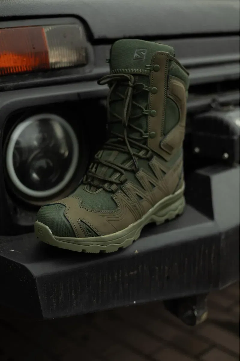 Берці Salomon Quest 4D Forces High GTX Олива | GORE-TEX | Тактичні — фото 2