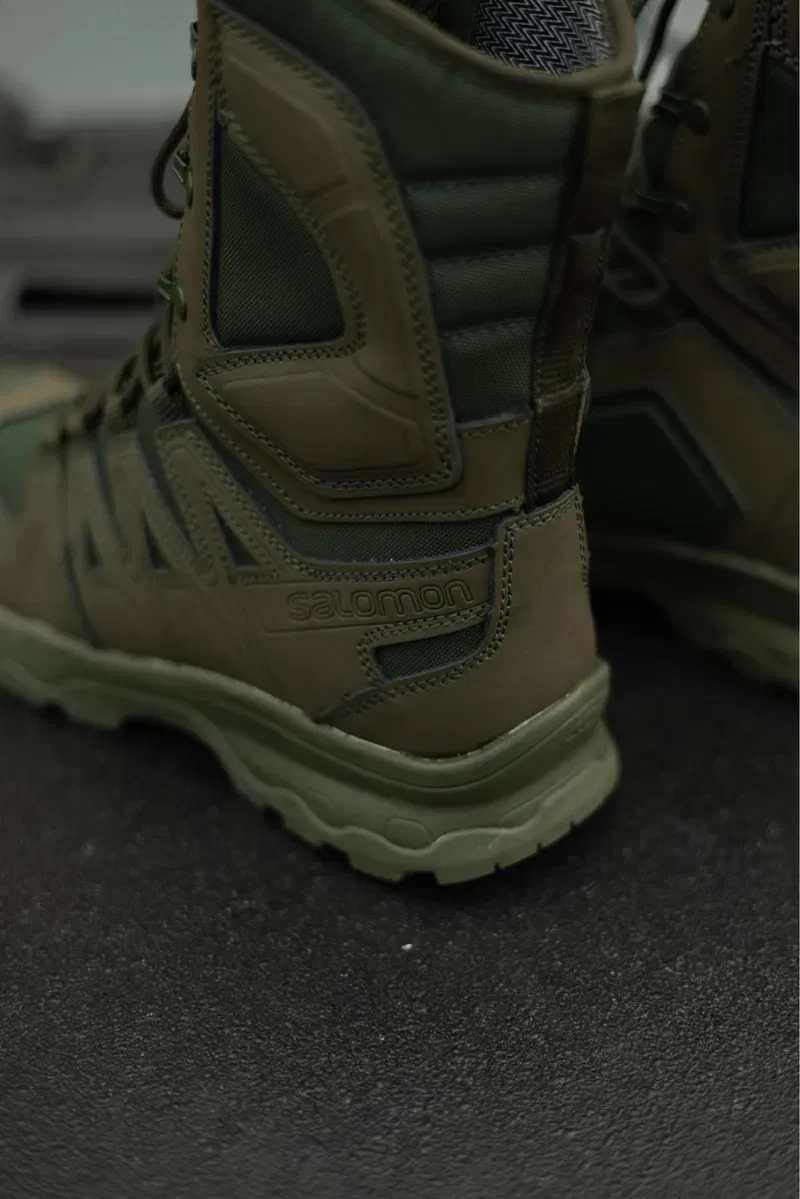 Берці Salomon Quest 4D Forces High GTX Олива | GORE-TEX | Тактичні — фото 3