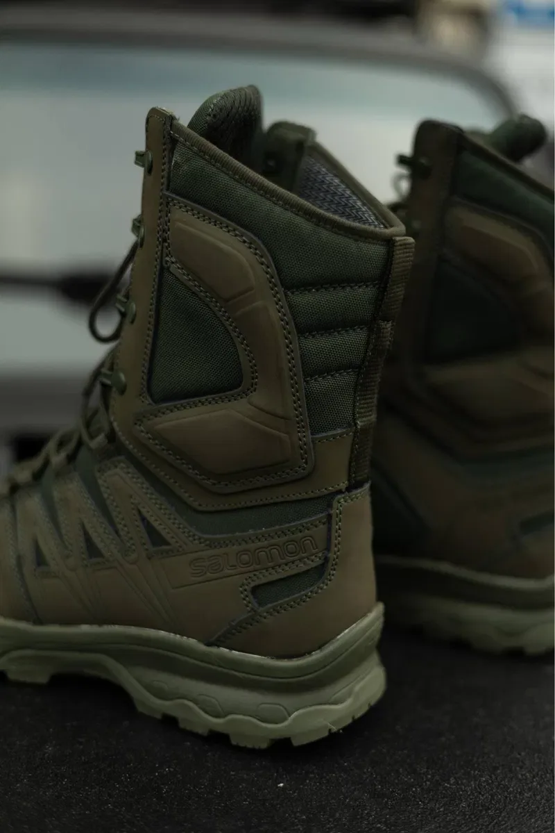 Берці Salomon Quest 4D Forces High GTX Олива | GORE-TEX | Тактичні — фото 6