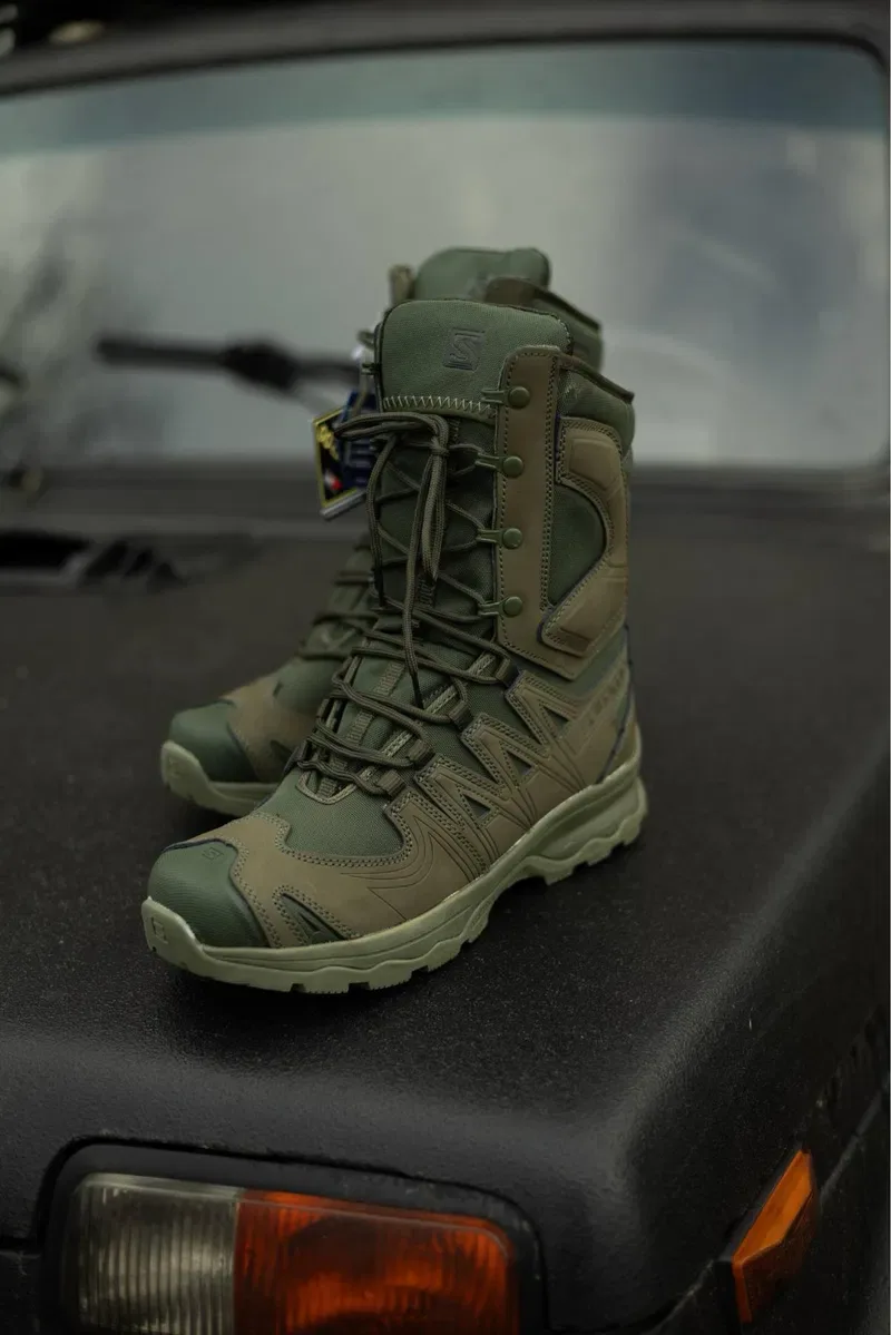 Берці Salomon Quest 4D Forces High GTX Олива | GORE-TEX | Тактичні — фото 8