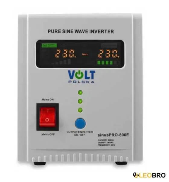 Бесперебойник ДБЖ/Инвертор 12/230V 500/800W для котла и техники — фото 2
