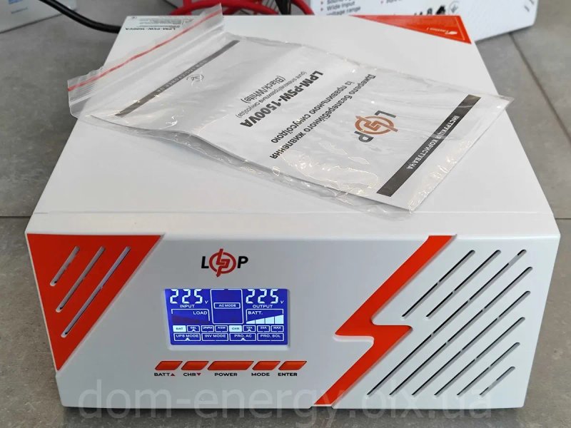 Бесперебойник LPM PSW 1500VA ИБП  ДБЖ  Источник бесперебойного питания — фото 2