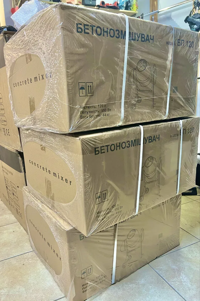 Бетономешалка бетоносмеситель Forte Форте БП120 чугунный венец — фото 3