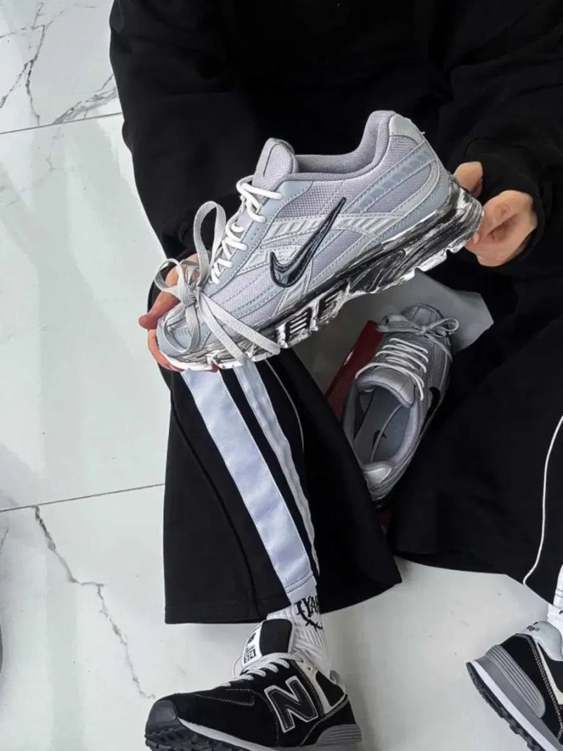 (БЕЗ ПЕРЕД ПЛАТ) Кросівки Nike Initiator Custom Grey/Purple найк инишиатор кастом грей серые инишиаторы — фото 2
