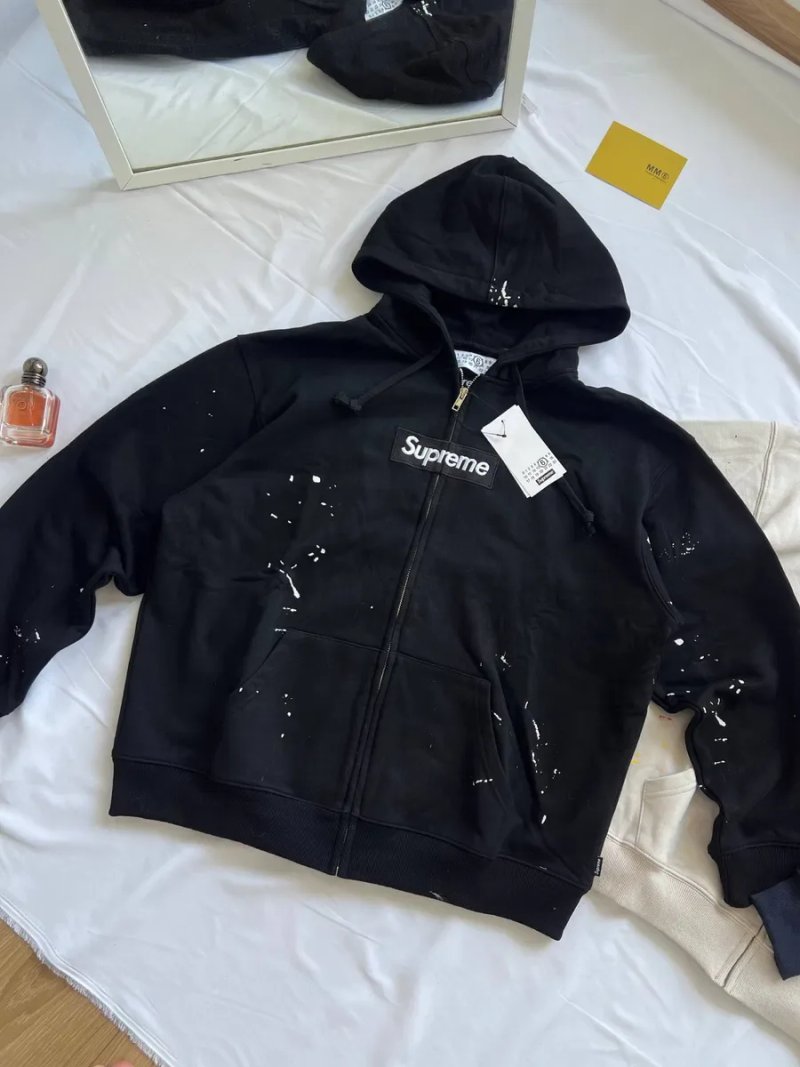 ‼️БЕЗ ПЕРЕДОПЛАТ‼️Зіп Худі Maison Margiela x Supreme / Зіпка / Худі / Худак / Супрім/ Марджела — фото 2