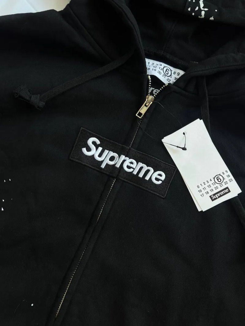 ‼️БЕЗ ПЕРЕДОПЛАТ‼️Зіп Худі Maison Margiela x Supreme / Зіпка / Худі / Худак / Супрім/ Марджела — фото 6