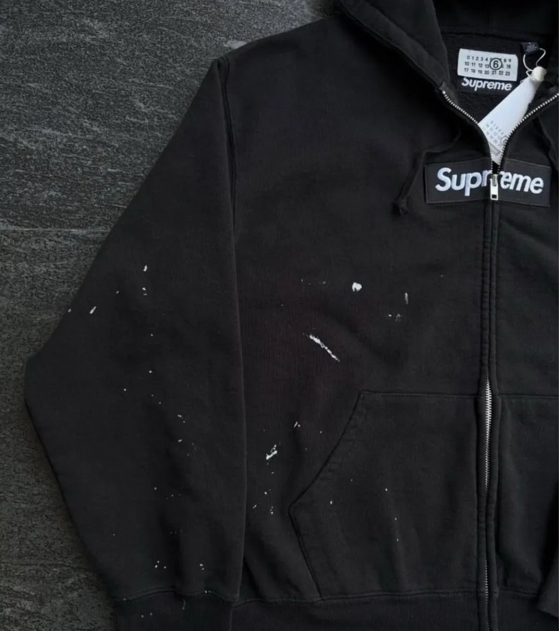 ‼️БЕЗ ПЕРЕДОПЛАТ‼️ Зіп Худі Supreme x Maison Margiela — фото 4