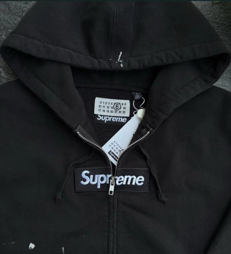 ‼️БЕЗ ПЕРЕДОПЛАТ‼️ Зіп Худі Supreme x Maison Margiela — фото 6