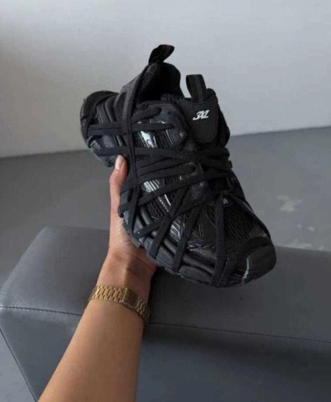 (БЕЗ ПЕРЕДОПЛАТИ)Balenciaga 3XL Extreme Lace баленсіага ікс ель чорні