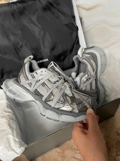 ‼️БЕЗ ПЕРЕДОПЛАТИ‼️ Balenciaga 3XL GB Extreme Lace Grey кросівки Баленсіага 3ХЛ сірі 36-45