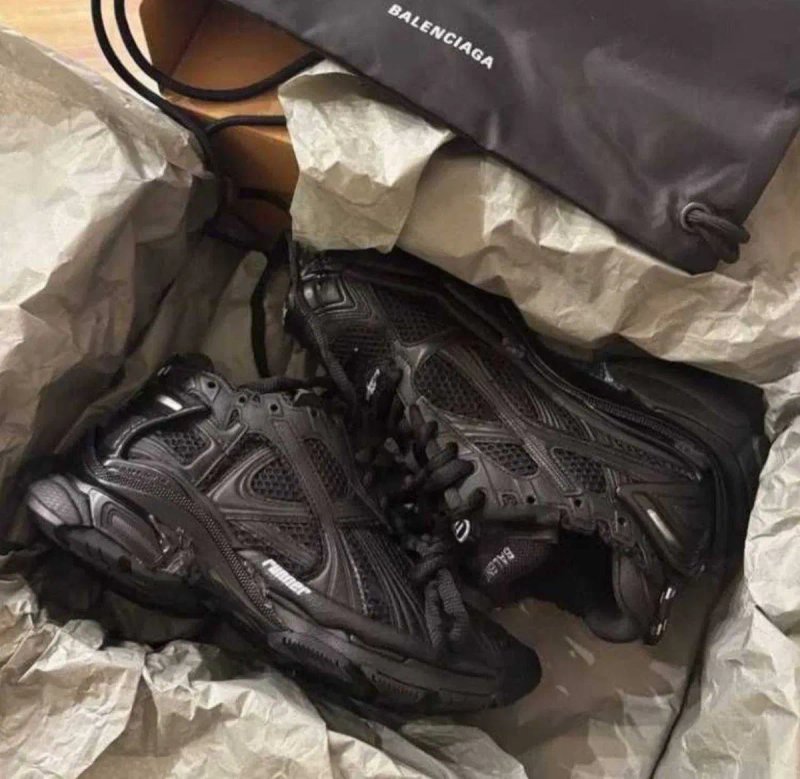 (БЕЗ ПЕРЕДОПЛАТИ)Balenciaga Runner баленсіага раннер чорні 3xl lace — фото 3