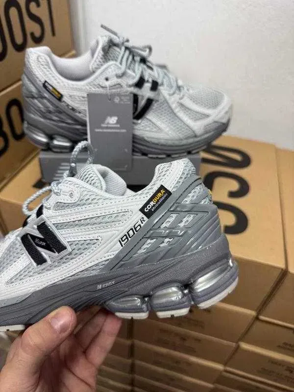 (БЕЗ ПЕРЕДОПЛАТИ) New Balance 1906R Cordura Gore-Tex Double Grey нью беленс 1906 сірі водонепроникні кросівки з мембраною Gore-Tex — фото 4