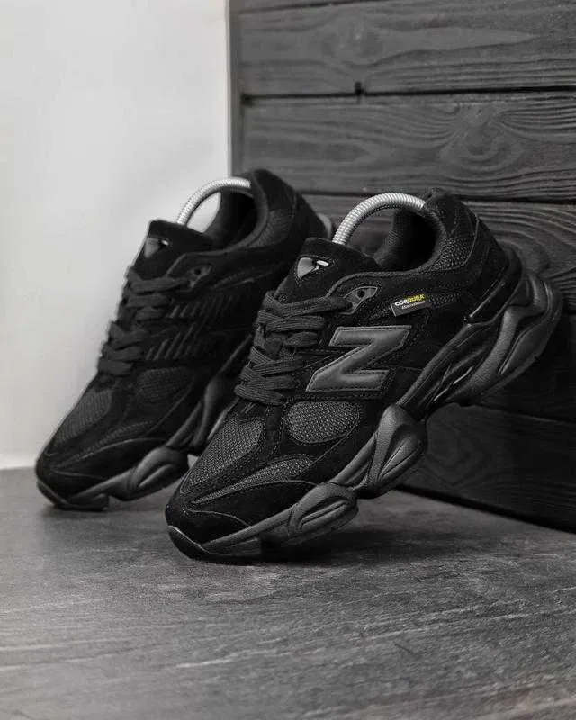 (БЕЗ ПЕРЕДОПЛАТИ) New Balance 9060 Cordura Gore-Tex Black нью беленс 9060 чорні водонепроникні замшеві кросівки з мембраною Gore-Tex — фото 3