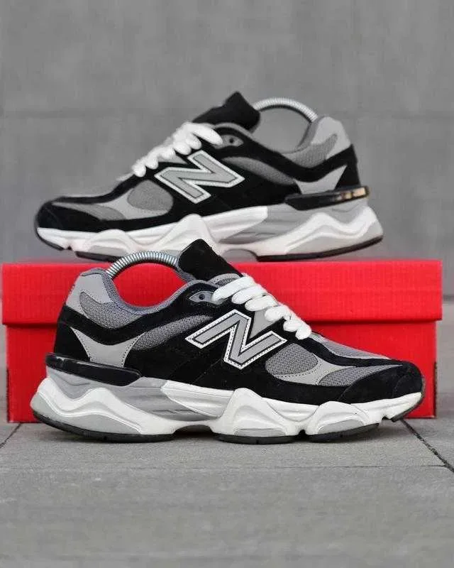 (БЕЗ ПЕРЕДОПЛАТИ) New Balance 9060 Cordura Gore-Tex Black White нью беленс 9060 чорно білі водонепроникні замшеві кросівки Gore-Tex — фото 3