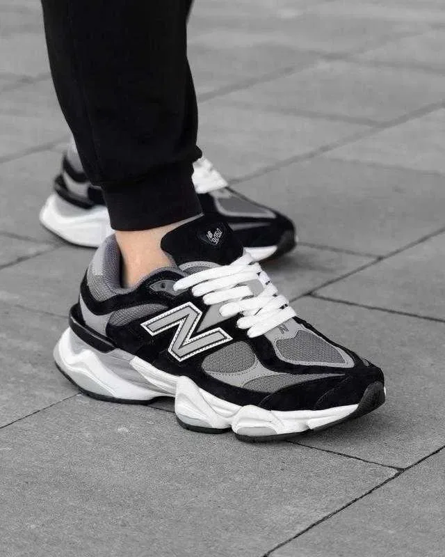 (БЕЗ ПЕРЕДОПЛАТИ) New Balance 9060 Cordura Gore-Tex Black White нью беленс 9060 чорно білі водонепроникні замшеві кросівки Gore-Tex — фото 4