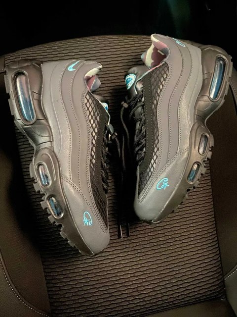 (БЕЗ ПЕРЕДОПЛАТИ)Nike Air Max 95 corteiz найк аер аір макс кортез сірі