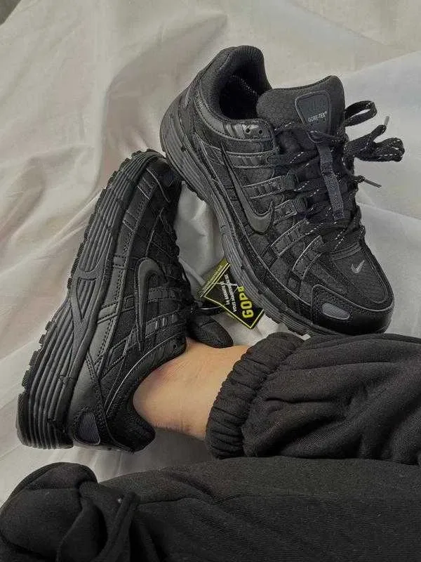 (БЕЗ ПЕРЕДОПЛАТИ) Nike P-6000 Triple Black Gore-Tex ND найк п-6000 чорні водонепроникні кросівки з мембраною Gore-Tex — фото 4